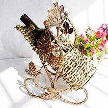 LHQ-HQ cremagliera Red Swinging vino vino, decorazione della casa, rosso portabicchieri vino portabicchieri europea in ferro battuto portabicchieri vino di immagazzinaggio del ferro del basamento dell