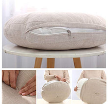 Newgreeny Futon Cuscino sul Pavimento Tatami Pavimento in Moquette Bovindo Sedile Domestico Molo Meditazione Rotondo Ispessito Sfoderabile E Lavabile 45cm di Diametro. Futon 【Lago Blu】