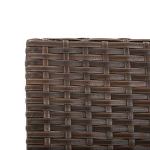 Tidyard Panca da Giardino Esterno 2 Posti in Rattan,Lettino da Giardino Reclinabile 2 in 1 in Polyrattan Marrone,Sedia a Sdraio da Giardino Reclinabile in Rattan (130-176) x 70 x 80 cm