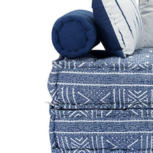 Tidyard Divano Letto Modulare a 2 Posti Indaco in Tessuto