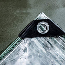 XJJUN Teloni Occhiellati, Telo Antipioggia Impermeabile in PVC Trasparente, Tenda per Tenda della Stanza Dell'autolavaggio del Parabrezza del Balcone, con Anello di Trazione