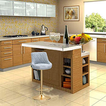 Sgabelli da Bar Sgabello da bar girevole Set di 4, Sedia rotonda degli sgabelli da bar del bancone della cucina, Modern Home Decor Breakfast Dining Sgabelli con schienale e poggiapiedi, Altezza: 65-80