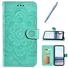 Robinsoni Custodia Compatibile con Samsung Galaxy M30 Cover Libretto Galaxy M30 Cover Portafoglio Pelle PU Antiurto Cover Silicone Morbido Custodia Taccuino Cover Foglio Flip Custodia Fiore 3D Cover