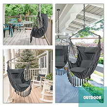 HQSB Appendere A Hammock Sedia Oscillante Sedile Viaggio Campeggio Casa Giardino Adulti Bambini Indoor Sedie A Battente All'aperto con Cuscino E Cuscino
