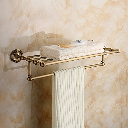 MBYW Portasciugamani Moderno Minimalista Portasciugamani Elegante per Il Bagno di Moda Ciondolo Hardware Bagno Europeo Rame Antico portasciugamani Bagno Doccia cremagliera Appendiabiti a Parete