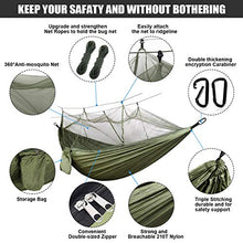 Amaca da Giardino, Amaca da Campeggio da Viaggio con zanzariera Ultraleggera Nylon Letto capacità 300 kg Leggera con Borsa per Giardino Cortile Spiaggia Backpacking Escursionismo 260x140cm