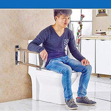 Maniglioni da bagno Flip-up servizi igienici di sicurezza Grab Bar, doccia di sicurezza Grab Rails, Bagno maniglia guida di tovagliolo da bar, presa antiscorrimento Intorno accessibile bracciolo Acces
