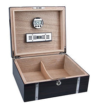 GERMANUS Cowling Humidor de marque con Digital igrometro e GERMANUS Cristallo Umidificatore per i sigari