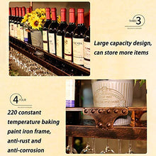Portabottiglie Da Vino Da Appendere Bancone Bar In Ferro Battuto Portabottiglie Rovesciato Portabottiglie Di Grande Capacità Struttura In Metallo, 3 Opzioni Di Formato