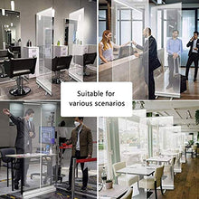 Pull Up Banner Trasparente - Full Tarp con Rullo in sul Basamento Free Standing Isolation Barrier - Pellicola Protettiva Libera Shield per caffè, Negozi al Dettaglio, Cassiere, Receptionist