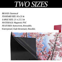 Copre cassette postali magnetiche grandi con fiori di ciliegio giapponesi rosa primavera floreale casella postale avvolge giardino cortile decorazione casa dimensioni 64,8 x 53,3 cm