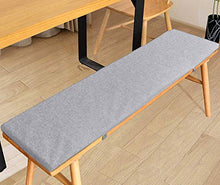 Xpnit - Cuscino per panca da giardino, 2 o 3 posti, morbido cuscino lungo per sedia da cucina, casa, esterno (80 x 30 cm, grigio)