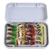 SUNSKYOO - Scatola da pesca trasparente con schiuma impermeabile e resistente, PVC+acciaio inox., Scatola bianca, 11.5*7.7*2.7cm