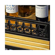 Chunjiao Barra a Testa in Giù con Lampada ad Alto Vetro con Lampada, impianti di Vino in Legno massello, barretta da Bar in Vetro per Bar, Appeso in Legno di Vino in Legno Portabottiglie da Vino/por