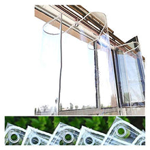 LXHONG Telone Impermeabile in PVC con Occhielli，Teloni Trasparenti Resistenti, Shade Garden Net Facile da Pulire Antipioggia A Prova di Polvere per Coperture per Piante 450 Gr，Personalizzabile