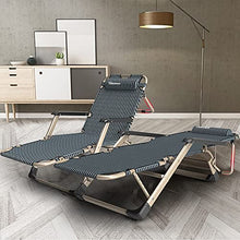 CJW-LC Sedia Sdraio Reclinabile, Pieghevole E Reclinabile con Cuscino per La Testa,Sedie A Sdraio Portatili Relaxer Sedia Reclinabile Oversize Leggera Sedia A gravità Zero, Max 200 kg