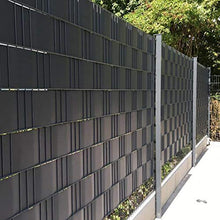 LARS360 65m x 19cm con 30 Strisce Fascette Visione Protezione PVC Paravista Frangivento Oscurante Protezione per Giardini e steccati Recinzione, Colore Nero
