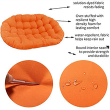 ZWPY Cuscino per Sedia Doppio Papasan, Cuscino per Sedia di Ricambio, Imbottiture per roulotte con Telaio Non in Rattan, Tappetino Imbottito per Interni