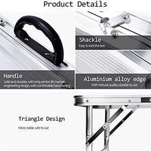 CASTOR Tavolo da Picnic all'aperto Tavolo da Campeggio Pieghevole Portable Altezza Regolabile Altezza Picnic Leggero in Alluminio per Picnic, Spiaggia, Barbecue all'aperto, al Coperto BBQ Party Table