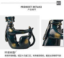 YAeele Decorazioni Arte Artigianato Scultura Animale Vino Rack Cane Europea Home Office