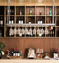 XHCP Portabicchieri da Appendere - Portabottiglie - Portabottiglie in Metallo - Oro/Argento - Accessori per soffitto da Bar, Ristorante