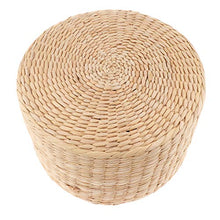 2 Pezzi Cuscino da Pavimento Rustico Paglia di Paglia Sedia da Meditazione Meditazione Ottomana, Spessore 6 cm e 20 cm