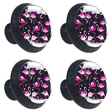 Fenicottero rosa 4 PCS Pomelli per Porta, Pomolo per Mobile, Pomelli per Mobili con Viti, Maniglia per Armadietto, Pomelli per Porta, Pomelli per Cassetti per Porta, Armadio, Cassetto e Credenza