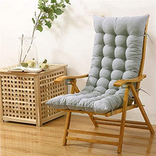 eewopjkj Cuscino per Lettino Supporto per Schienale Alto Ispessimento Cuscino per Sedia Relax Extra-Large Cuscino reclinabile Cuscini per Sedia a Dondolo Cuscini da Giardino-Grigio 48x120 cm