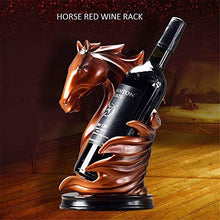 Bedom wallpaper Testa di Cavallo Portabottiglie per Vino Scultura Portabottiglie Artigianato Decorazioni per mensole per Bottiglie Home Bar-Rame
