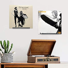 Uniquk Espositore per Dischi nel Vinile, Supporto per Montaggio Un Parete con Struttura nel Metallo con Autoadesivo per Album, Rivista 2 Pezzi