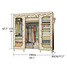 Jixi Grande Armadio Portatile migliorata ed ampliata Armadio Durevole Armadio Storage Manager Armadio Semplice (Color : B)
