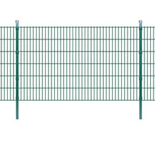 honglianghongshang Barriere e recinzioni Pannelli per recinzioni Pannello di Recinzione 2D Giardino con paletti 2008x1230 mm 2m Verde
