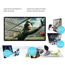 OverTop - Schermo di proiezione Diagonale da 152,4 cm, Pieghevole, Home Theater per proiezione a Parete, per Interni ed Esterni