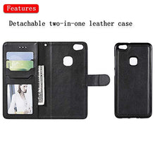 Bear Village Cover Huawei P10 Lite, Custodia Premium Flip Custodia per Huawei P10 Lite, Custodia con Porta Carte e Chiusura Magnetica, Nero