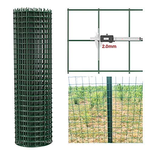 Rotolo Di Rete Per Recinzione, Verde Rivestimento In Vinile Rete Metallica Saldata Maglia 3x3 Cm Diametro Del Filo Di 2,0 Mm Per Uso Domestico, Recinzione Del Giardino, Divisore ( Size : 1x18m )