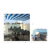Reti protettive DEWUFAFA Schermo Privacy per Balcone, Schermo HDPE Senza Viti Rete per Balconi Permeabile, Strisce Colorate (Color : Blue And White, Size : 2x2m)