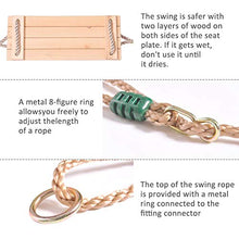 Albero Swing Seat Appeso Albero in legno Alberi per bambini Giardino per bambini, cortile,indoor, pastorale, di quattro tavola lucidata di alta qualità Anti Torna durevole Possono resistenti da 150 kg