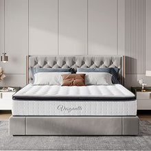 Vesgantti Materasso Una Piazza E Mezza 120x190, Alto 26 cm, Materasso a Molle insacchettate e Memory Foam Ergonomico a 7 zone Schiuma Traspirante Ibrido con 2cm Topper, Morbido, Bianco