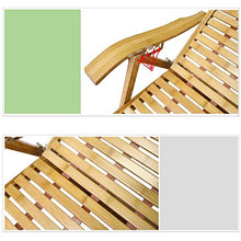 XLYYHZ Poltrone da Patio Sdraio in bambù Sedia per Pausa Pranzo Sedia da Esterno in Legno massello Sedia da Spiaggia Sedia pigra Sedia con Schienale Sedia da Salotto