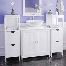 Turefans Mobile lavabo, Mobile sottolavello Bagno, Mobile Bagno, MDF, 60 * 16 * 58 cm