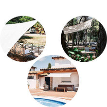 VOXKELY Vela Ombreggiante Rettangolare, Vele Parasole da Giardino, Tenda A Vela, Protezione Raggi UV Vela Tenda, Impermeabile E Resistente, per Esterni, Cortile, Giardino (3m*5m,Blu)