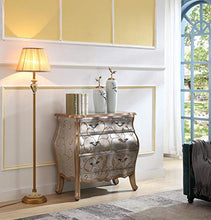 QKJD Europeo Tre cassetti Bello Piccolo Tipo di Famiglia Dipinta a Mano Portico armadietto della Pancia di Manzo armadietto del Mobile 97x46x87CM Silver