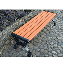 QHW Panca da Giardino da Esterno per Cortile, Moderna Panca da Giardino a 3 posti in Metallo, con/Senza Schienale, Antivento, anticorrosione, Lunghezza 150 cm