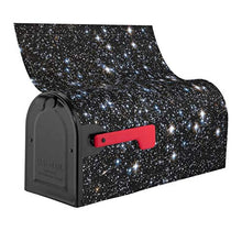 Cover magnetica per cassetta postale con glitter stampati, non veri glitter, per giardino, cortile, dimensioni standard, 53 x 45 cm