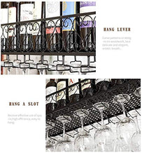 Classico Cucina Bagagli Organizzazione Metallo Ferro Wine Rack Bagagli mensola del Vino di Champagne di Vetro Calici Calici Bottle Holder Wine Rack for la Famiglia e Bar (Dimensioni: 120 × 30cm)