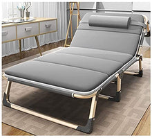 Olz 198x68x30cm Sedie da Giardino Oversize reclinabili per Persone Pesanti Lettino Prendisole Sedia a gravità Zero per Campeggio all'aperto Sedie Portatili da Viaggio con batuffolo
