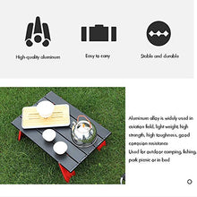 Tavoli da picnic Tavolo pieghevole, tavolo pieghevole da picnic Tavolo da campeggio portatile alluminio ultraleggero con sacchetto di trasporto per barbecue, cucina, 41.2x29x13cm, facile da trasportar