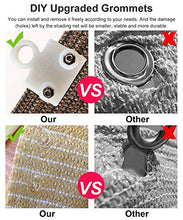 Telo Ombreggiante Rete Ombreggiante e Protezione Solare 1 M / 2 M / 3 M / 4 M / 5 M / 6 M, con Occhielli Staccabili e Corda, a Prova di Polvere e Resistente agli Strappi, Marrone