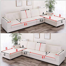 Bove Antiscivolo Stile Europeo Copridivano,Fodere Copridivano Forma L Sezione Morbido Fodera per Divano Chaise Longue Penisola Mobili Protettore Divano Protector -K-90x90cm(35x35inch)