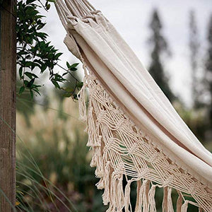 Amaca Lettino Portatile Da Giardino Con Amaca, Design A Nappa, Letto Sospeso Per Interni All'aperto
